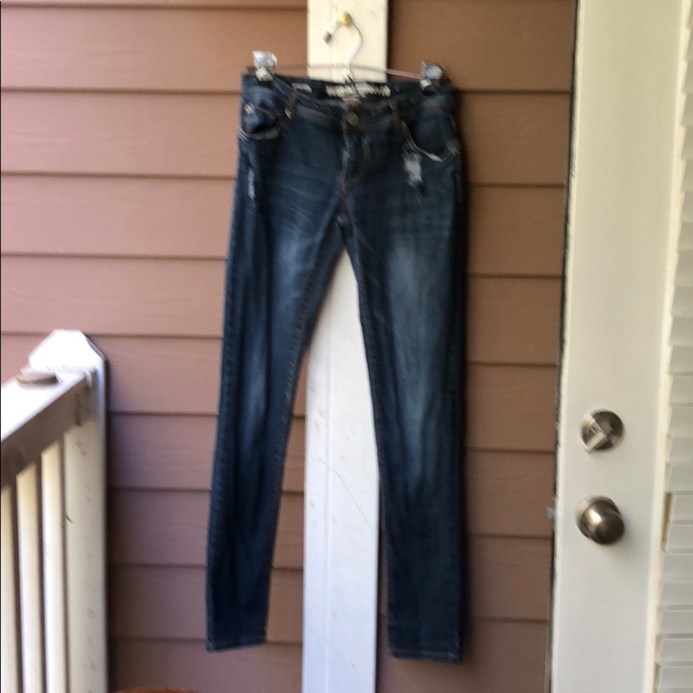 Distressed jeans